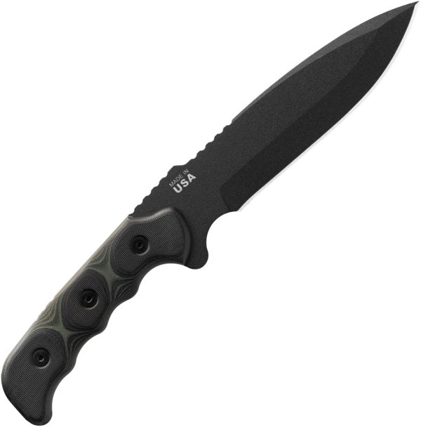 TOPS Mission Team 21 Fixed Blade Knife 6.63" 1095 Steel w/ Sheath