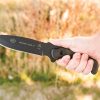 TOPS Mission Team 21 Fixed Blade Knife 6.63" 1095 Steel w/ Sheath