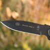 TOPS Mission Team 21 Fixed Blade Knife 6.63" 1095 Steel w/ Sheath