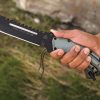 TOPS Steel Eagle and Mini Eagle Combo Fixed Blade Knives 1095 High Carbon Steel Black
