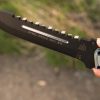 TOPS Steel Eagle and Mini Eagle Combo Fixed Blade Knives 1095 High Carbon Steel Black