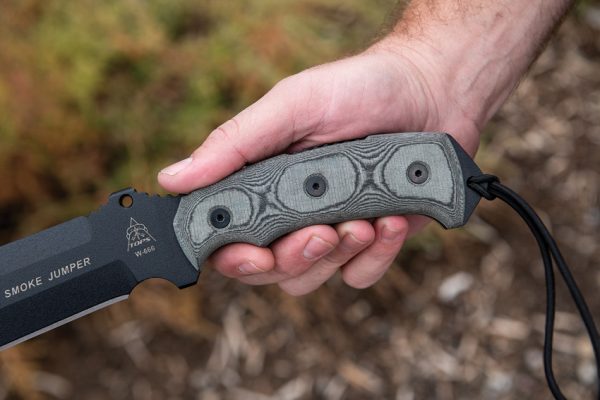 TOPS Smoke Jumper Fixed Blade Knife 6.5" 1095 High Carbon Steel Black