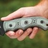 TOPS Tom Brown Tracker Fixed Blade Knife 6.38" 1095HC Black