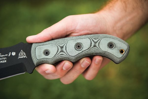 TOPS Tom Brown Tracker Fixed Blade Knife 6.38" 1095HC Black