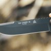 TOPS TEX Creek XL Fixed Blade Knife 6.13" 1095HC w/ Sheath