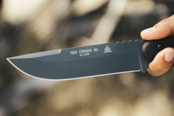 TOPS TEX Creek XL Fixed Blade Knife 6.13" 1095HC w/ Sheath