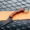 TOPS Poker Fixed Blade Knife 2.5" 1095HC Black Tan Canvas