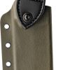 TOPS Tundra Wolf Fixed Blade Knife 5.75" 1095HC Black Blade Green Canvas Micarta