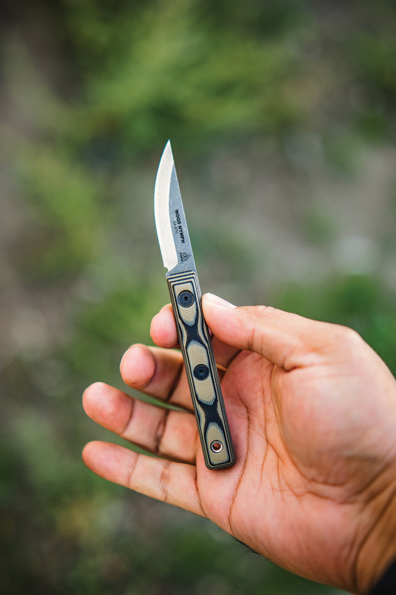 TOPS Wood Nymph Fixed Blade Knife 2.25" 1095HC Steel