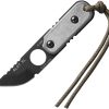 TPXL05 TOPS ALRT Fixed Blade Knife 2.63" 1095 Steel Black w/ Sheath