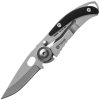 TRUE Skeleton Keychain Framelock Folding Knife 1.5" Black