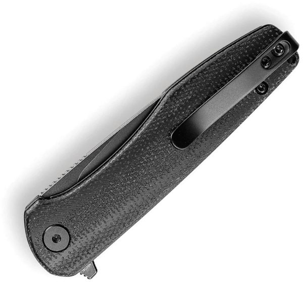 TRIVISA Hummingbird Folding Knife 3" Black Micarta Linerlock