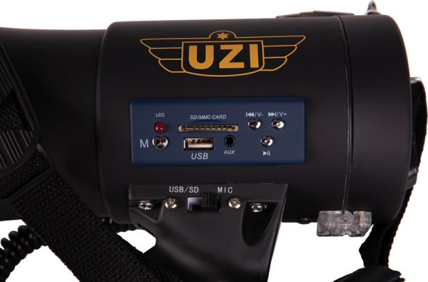Uzi 50 Watt Megaphone with Siren and Bluetooth