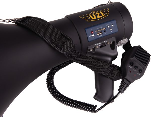 Uzi 50 Watt Megaphone with Siren and Bluetooth