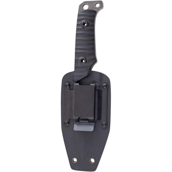 Uzi Shomer Fixed Blade Knife 4.5" Black Stainless w/ Kydex Sheath