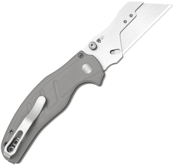 Kizer Cutlery C01C Utility Folding Knife, 2.88" 5Cr15MoV Blade, Gray G10, Button Lock