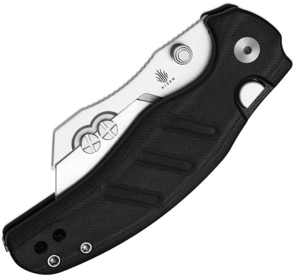 V348829JSA3_add_03 Kizer Cutlery C01C Utility Folding Knife Black G10 2.88" Blade
