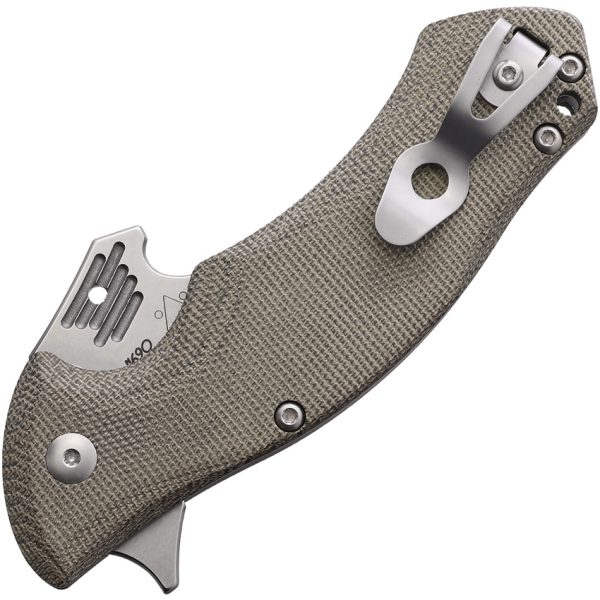 Viper Maga Linerlock Folding Knife Green Micarta 3.88" Blade