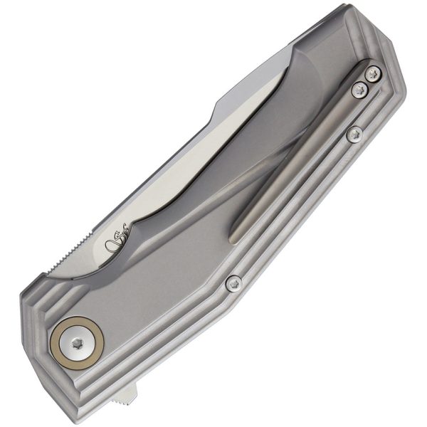 Viper Larius Linerlock Folding Knife Gray Titanium 3.38" M390