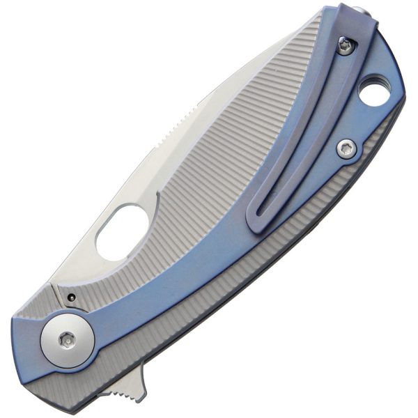 Viper Lille Framelock Folding Knife 2.5" M390 Blue Titanium