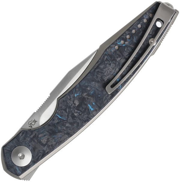 Viper Belone Linerlock Folding Knife 3.25" Bohler M390 Blue Carbon Fiber