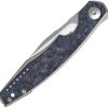 Viper Belone Linerlock Folding Knife 3.25" Bohler M390 Blue Carbon Fiber