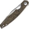 Viper Belone Linerlock Folding Knife 3.25" Bohler M390 Gold CF