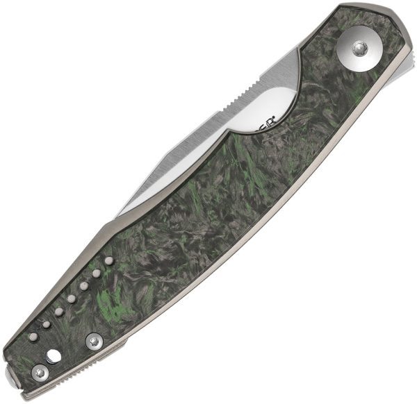 V5970TIFCV_add_02 Viper Belone Linerlock Folding Knife 3.25" M390 Green Carbon Fiber