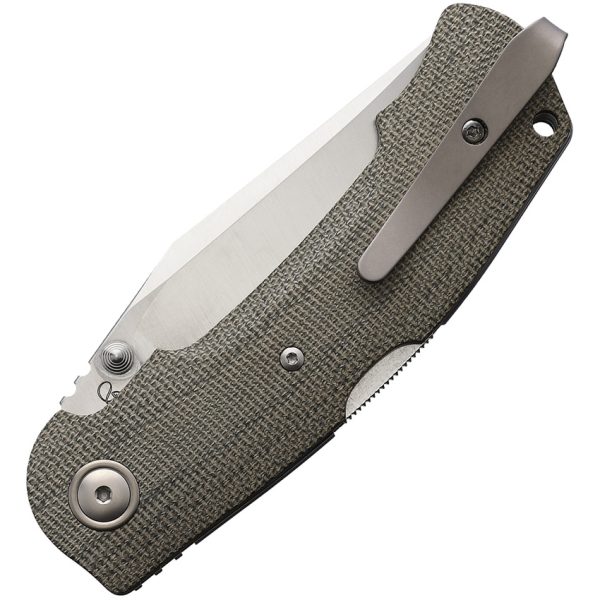 Viper Turn Essential Lockback Folding Knife Green Canvas Micarta