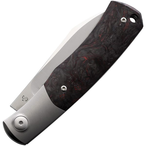 Viper Hug Folder 3.13in M390 Wharncliffe Red Carbon Fiber