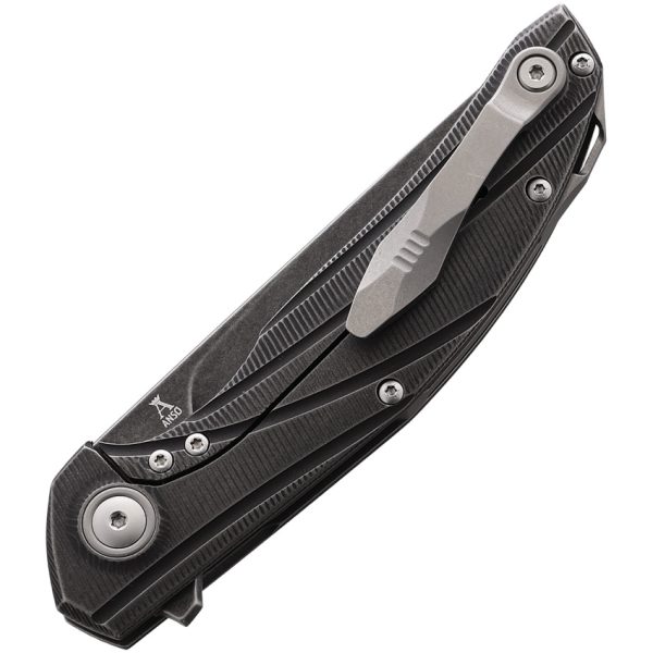 Viper Orso2 Framelock Folding Knife 3.5" Black Stonewash
