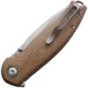 Viper Vale Linerlock CPM MagnaCut 3" Folding Knife Natural Canvas