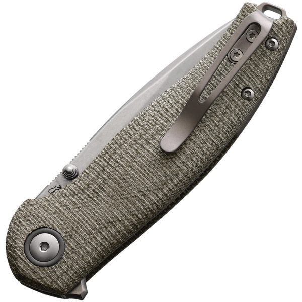 Viper Vale Linerlock Folding Knife 3" CPM MagnaCut Green Canvas