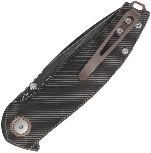 Viper Vale Linerlock Folding Knife 3" MagnaCut Blade Bronze Titanium