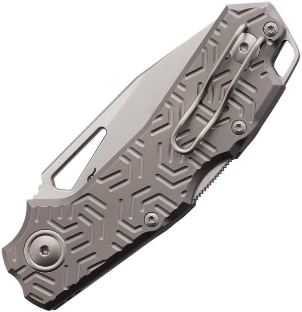Viper Alfa Lockback Folding Knife 2.88" MagnaCut Gray Titanium