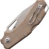 Viper Alfa Lockback Folding Knife 2.88" MagnaCut Natural Micarta