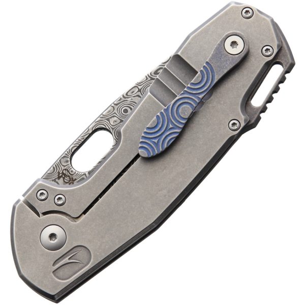 Viper Odino Framelock Folding Knife Gray Damascus 3in