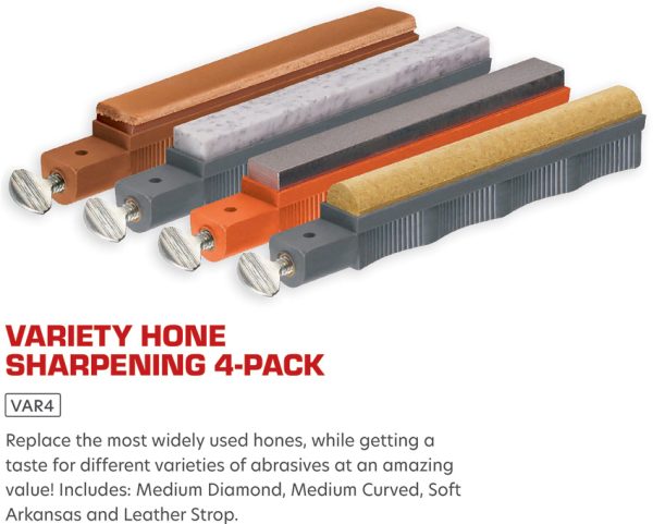 Lansky VAR4 Variety Hone Sampler 4-Pack Sharpening Set