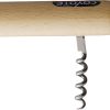 Andre Verdier Coyote Folding Knife 3.25" Satin Stainless Blade Beech Wood with Corkscrew