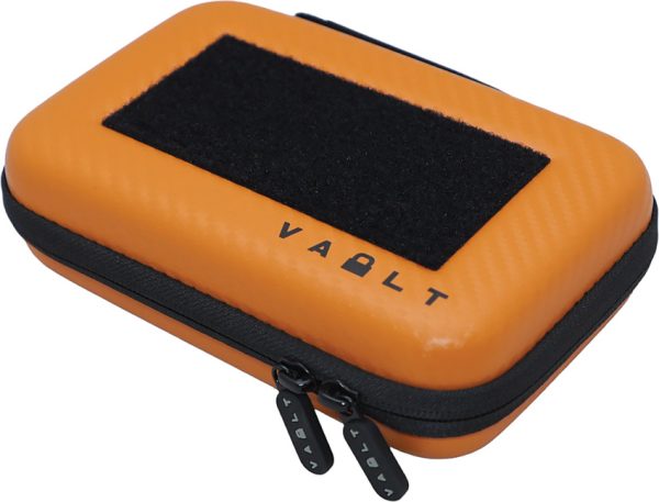 Vault Nano Case Orange Carbon Fiber 7" x 4.5" x 2"