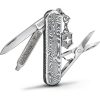 Victorinox Classic SD Brilliant Damast Folding Knife, Damascus Steel, 2.25"