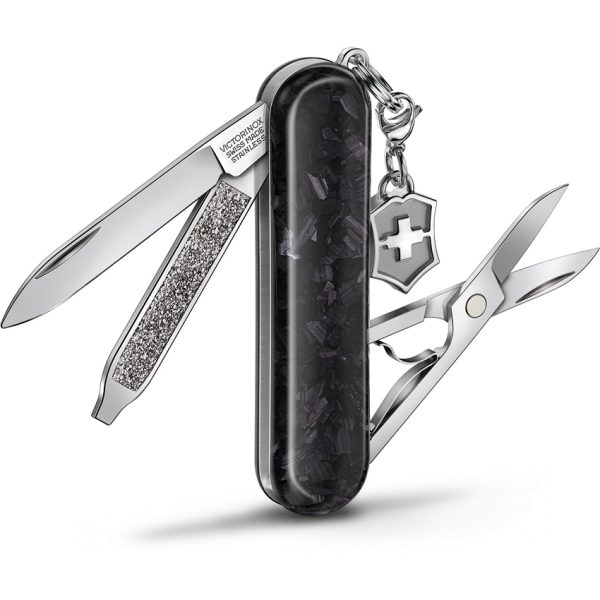 Victorinox Classic SD Brilliant Carbon Folding Knife with Tools