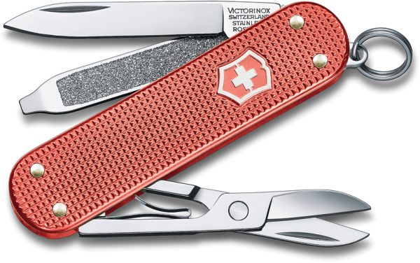 Victorinox Classic LE 2025 Stone Red Alox Folding Knife