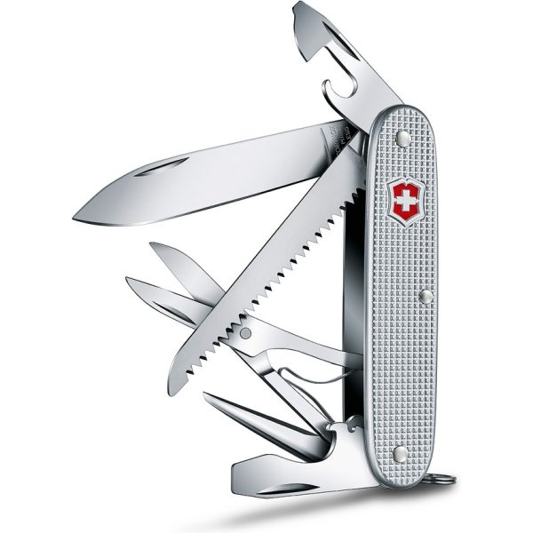 Victorinox Farmer Alox Folding Knife 3.75" Silver