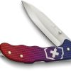 Victorinox Evoke Alox 3.88" Folding Knife Red/Blue