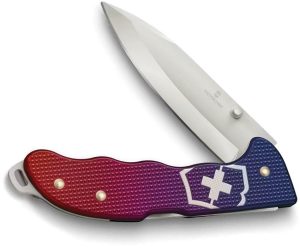 Victorinox Evoke Alox 3.88" Folding Knife Red/Blue