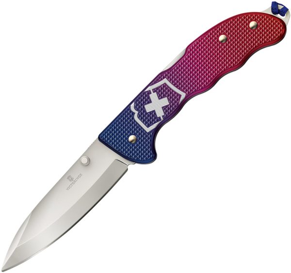 Victorinox Evoke Alox 3.88" Folding Knife Red/Blue