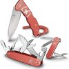 Victorinox Evoke Lockback LE 2025 Stone Red Alox Folding Knife