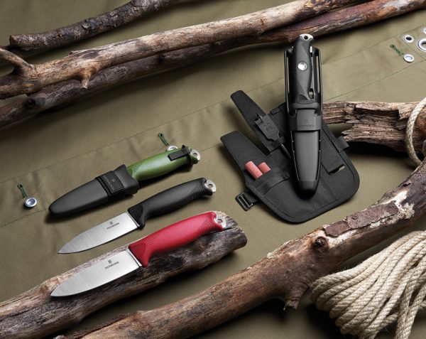 Victorinox Venture Black Fixed Blade Knife 4.25" 14C28N Sandvik