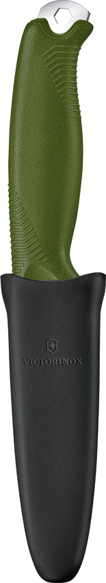 VN309024_add_03 Victorinox Venture Olive Fixed Blade Knife 4.25in 14C28N